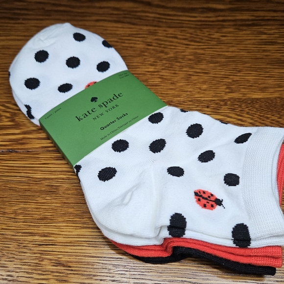 kate spade Accessories - Kate Spade 3 Pack Quarter Socks